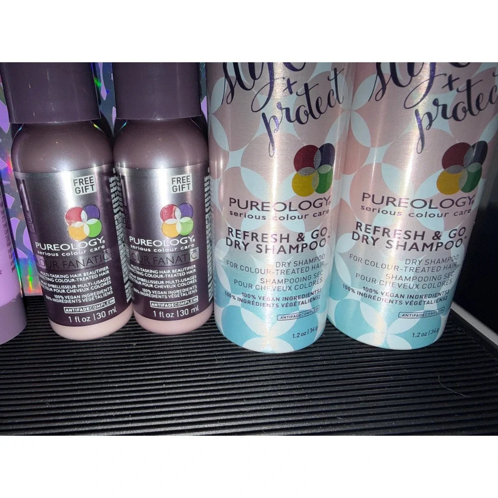 Pureology Finishing Spray Hydrate Air‎ Dry Cream Go Dry Shampoo Hair Care Set